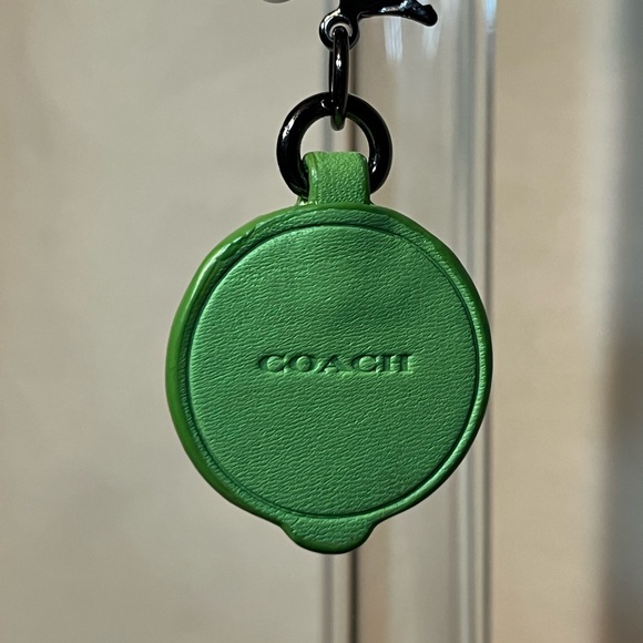 Coach Cheeky Emoji Bag Charm Leather EUC - Picture 5 of 6